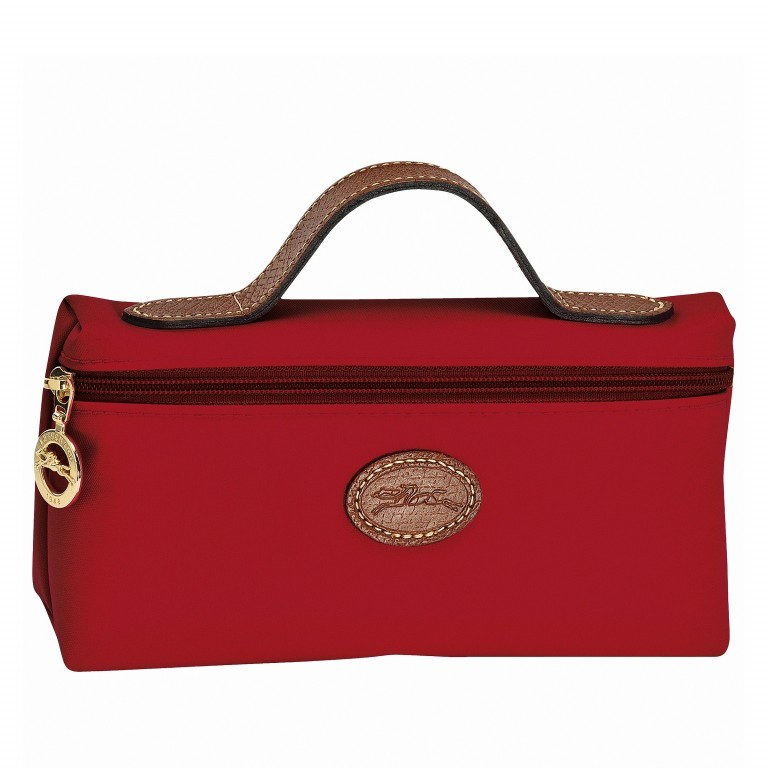 Kosmetiktasche Le Pliage Pochette Rot, Farbe: rot/weinrot, Marke: Longchamp, EAN: 3597921030874, Abmessungen in cm: 19x10x6, Bild 1 von 1