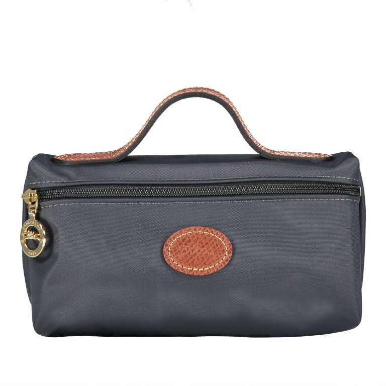 Kosmetiktasche Le Pliage Pochette Anthra, Farbe: anthrazit, Marke: Longchamp, EAN: 3597921030867, Abmessungen in cm: 19x10x6, Bild 1 von 1