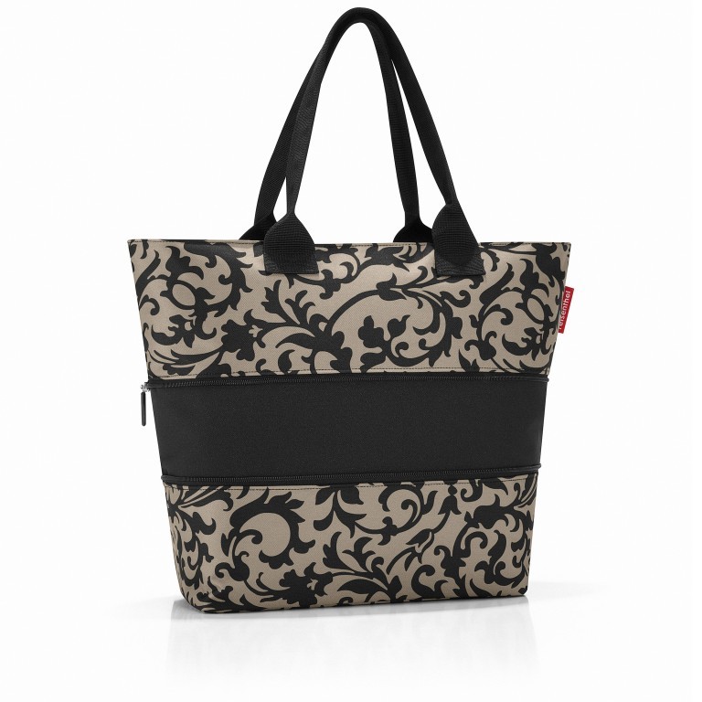 Shopper E1 erweiterbar Taupe Baroque, Farbe: taupe/khaki, Marke: Reisenthel, EAN: 4012013569401, Abmessungen in cm: 50x26.5x15.5, Bild 2 von 3
