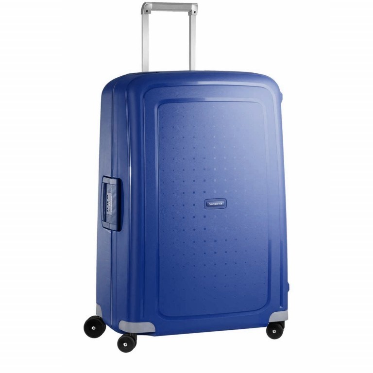 Koffer S´Cure Spinner 75 Dark Blue, Farbe: blau/petrol, Marke: Samsonite, EAN: 5414847326554, Abmessungen in cm: 52x75x31, Bild 1 von 5