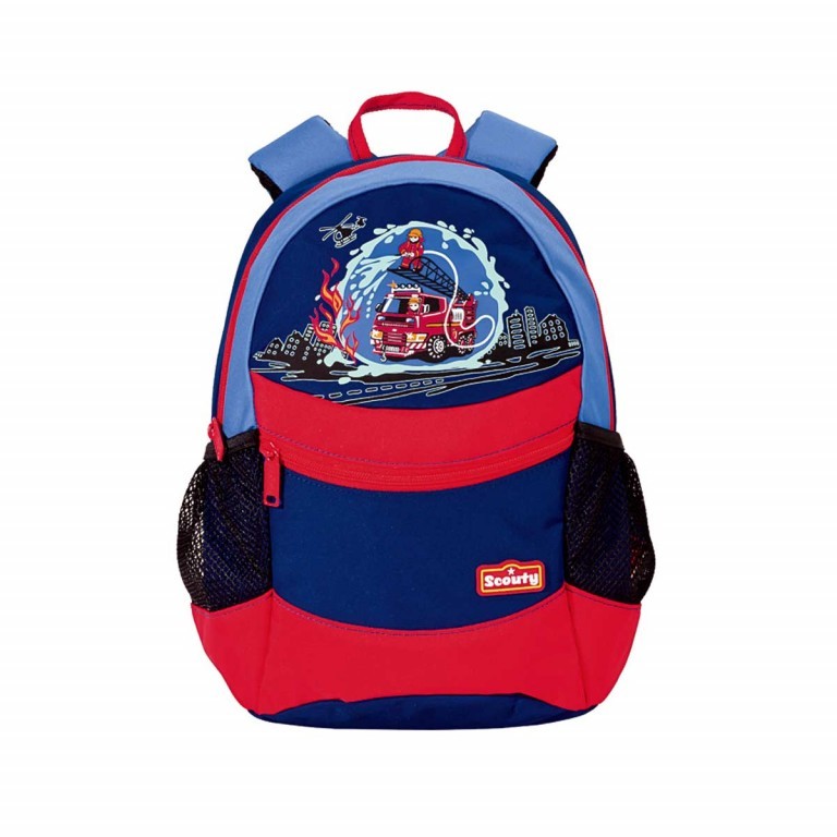 Rucksack Scouty Kinder Feuerwehr, Farbe: rot/weinrot, Marke: Scout, EAN: 4007953301075, Abmessungen in cm: 23x30x15, Bild 1 von 1