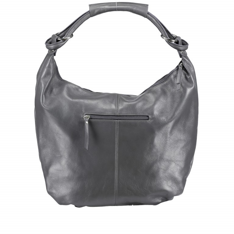 Tasche Savage Grau, Farbe: grau, Marke: Hausfelder Manufaktur, Abmessungen in cm: 43x35x11, Bild 5 von 5