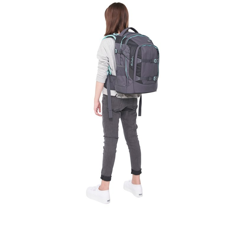 Rucksack Pack Flieder Karo Berry Carry, Farbe: flieder/lila, Marke: Satch, EAN: 4057081023622, Abmessungen in cm: 30x45x22, Bild 10 von 17