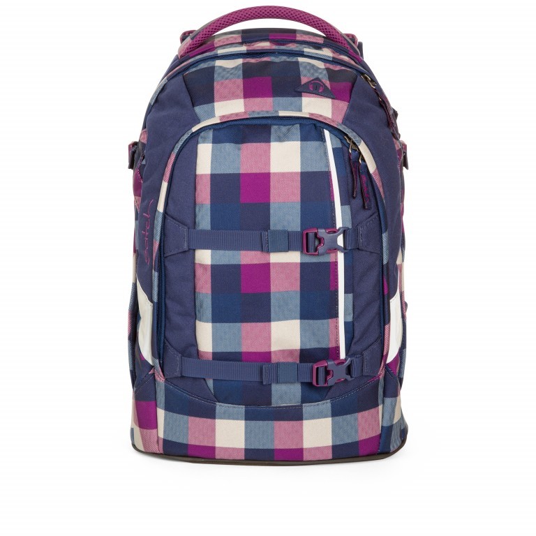 Rucksack Pack Flieder Karo Berry Carry, Farbe: flieder/lila, Marke: Satch, EAN: 4057081023622, Abmessungen in cm: 30x45x22, Bild 1 von 17