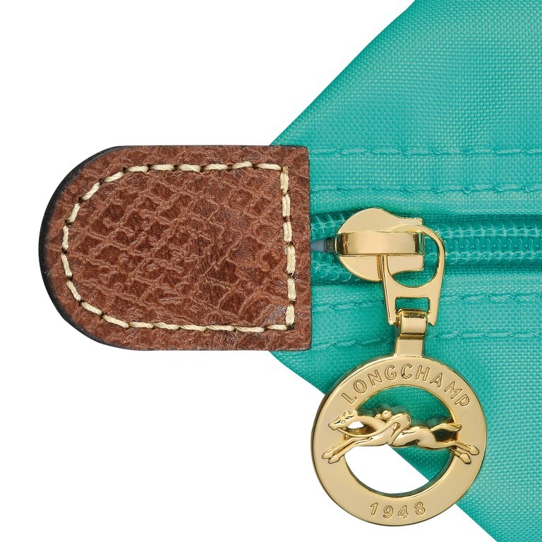 Handtasche Le Pliage Handtasche S Türkis, Farbe: grün/oliv, Marke: Longchamp, EAN: 3597922260591, Abmessungen in cm: 23x22x14, Bild 6 von 6