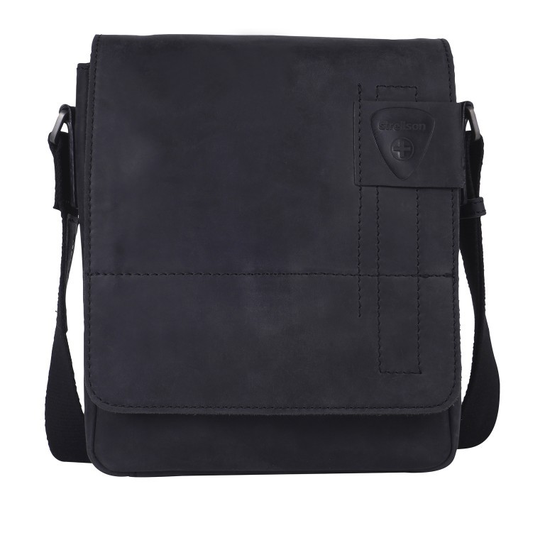 Umhängetasche Richmond Messenger S Black, Farbe: schwarz, Marke: Strellson, EAN: 4053533065134, Abmessungen in cm: 20x23x6, Bild 1 von 9