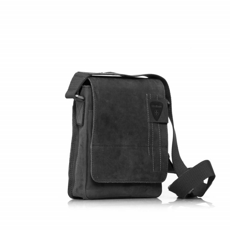 Umhängetasche Richmond Messenger S Black, Farbe: schwarz, Marke: Strellson, EAN: 4053533065134, Abmessungen in cm: 20x23x6, Bild 2 von 9