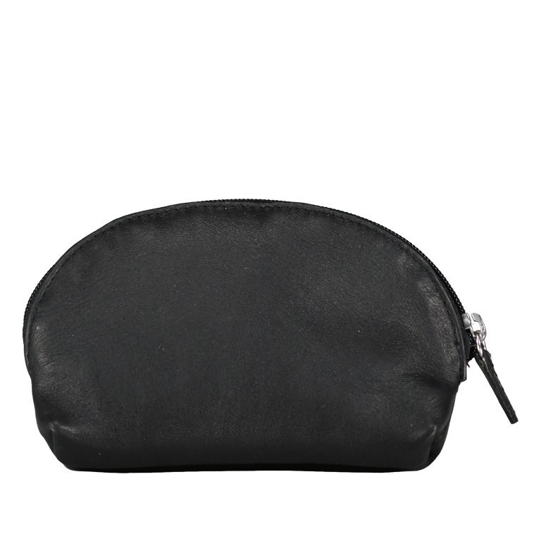 Schlüsseletui Nappa, Farbe: schwarz, rot/weinrot, Marke: Hausfelder Manufaktur, Abmessungen in cm: 13x8.5x3, Bild 3 von 4