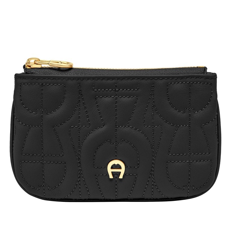 Schlüsseletui Diadora Black Gold, Farbe: schwarz, Marke: AIGNER, EAN: 4055539517303, Abmessungen in cm: 13.5x8x1, Bild 2 von 3