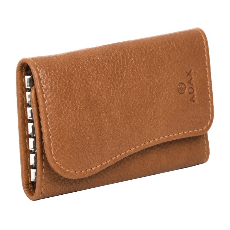 Schlüsseletui Bremen Morten Cognac, Farbe: cognac, Marke: Adax, EAN: 5705483248967, Abmessungen in cm: 6x10x1.5, Bild 2 von 4