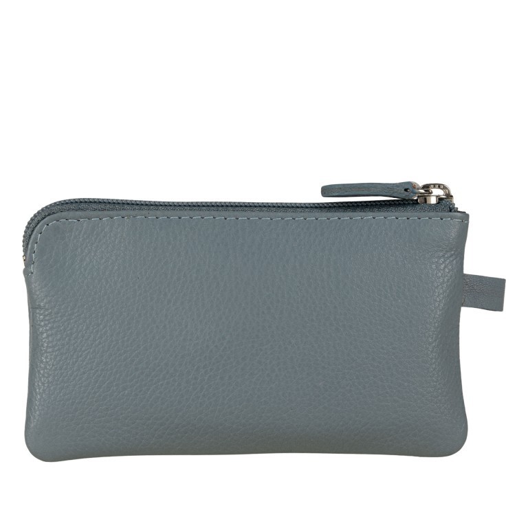 Schlüsseletui Luise 458, Farbe: schwarz, blau/petrol, taupe/khaki, grün/oliv, rosa/pink, orange, beige, Marke: Flanigan, Abmessungen in cm: 12x7x0.8, Bild 3 von 4