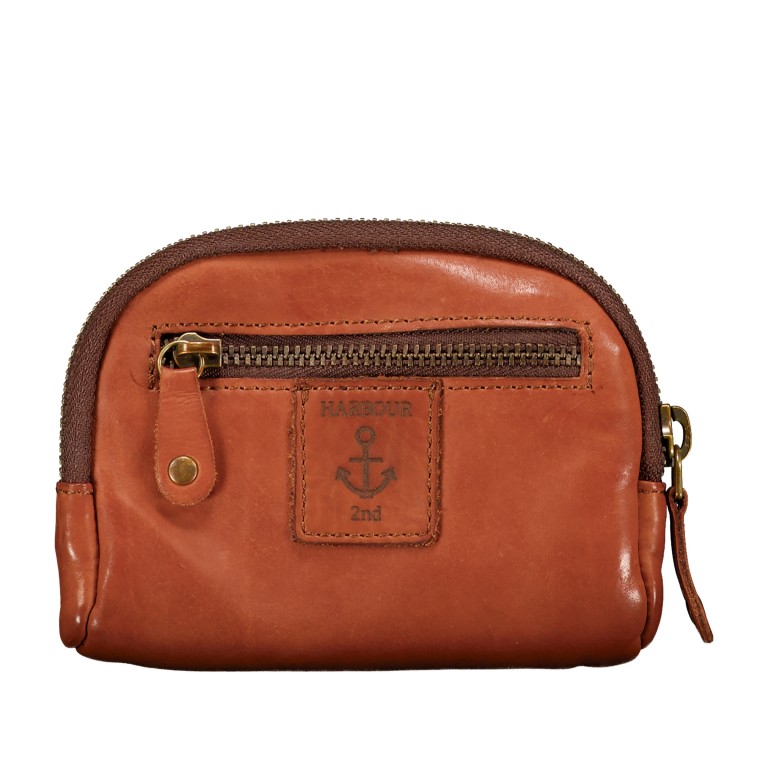 Schlüsseletui Anchor-Love Imke SL-13255 mit Kartenfächern, Farbe: anthrazit, blau/petrol, cognac, Marke: Harbour 2nd, Abmessungen in cm: 12x9x2, Bild 3 von 4