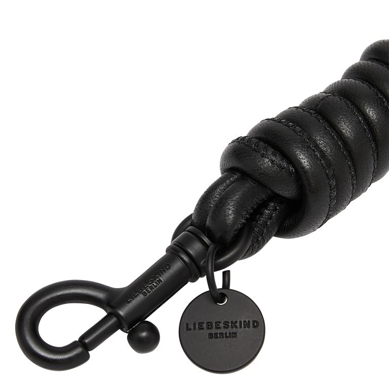 Schlüsselanhänger Fab3 Keyring Black, Farbe: schwarz, Marke: Liebeskind Berlin, EAN: 4099593005338, Abmessungen in cm: 3.5x24x3.5, Bild 3 von 3