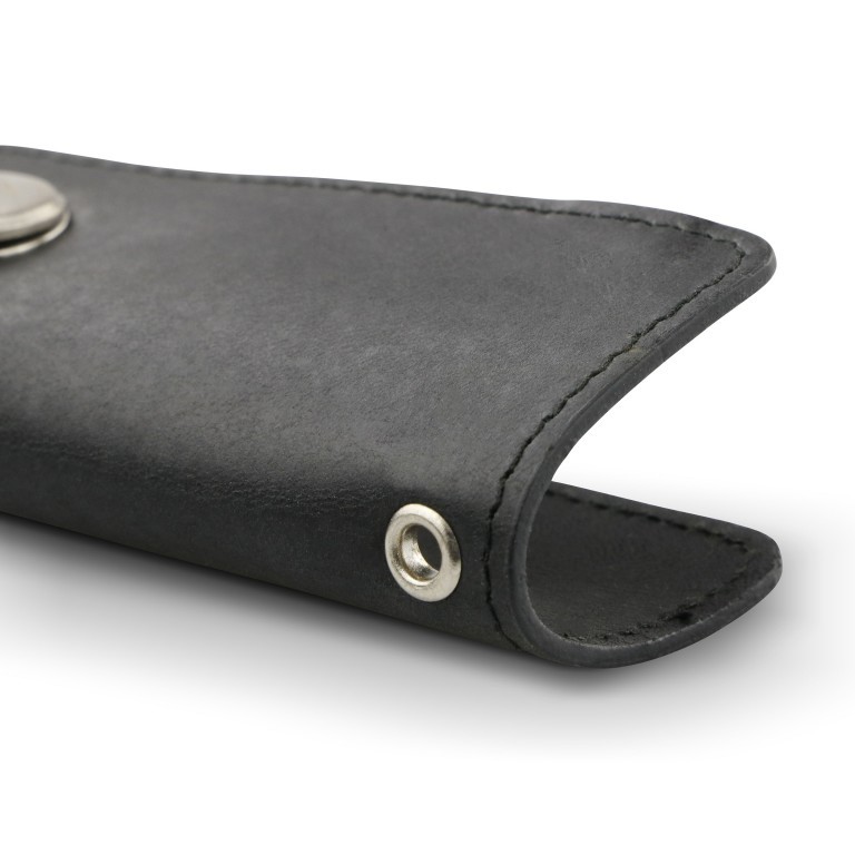 Schlüsselanhänger / Schlüsseletui Lusso Key Holder, Farbe: schwarz, braun, cognac, Marke: Garzini, Abmessungen in cm: 4x8.5x1.8, Bild 7 von 7