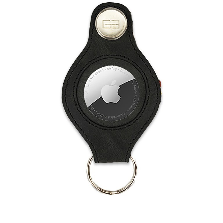 Schlüsselanhänger Lusso AirTag Key Holder, Farbe: schwarz, braun, cognac, Marke: Garzini, Abmessungen in cm: 5x8.5x2, Bild 1 von 5