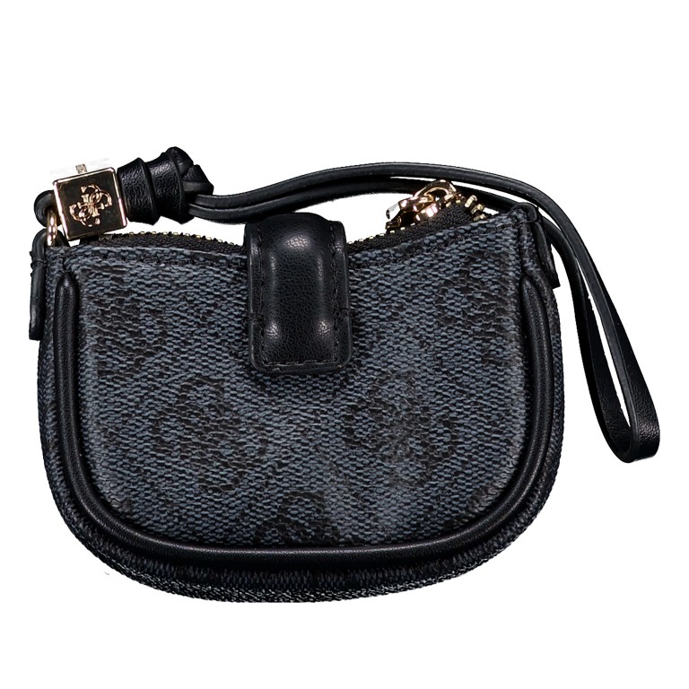 Schlüsseletui / Geldbörse Noelle II 4G-Logo, Farbe: anthrazit, braun, Marke: Guess, Abmessungen in cm: 9.5x6.5x2, Bild 3 von 4