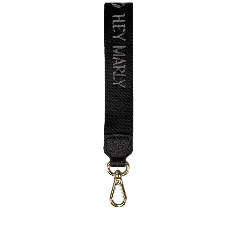 Schlüsselanhänger Signature Keyholder, Farbe: schwarz, taupe/khaki, Marke: Hey Marly, Abmessungen in cm: 3x21.5x0.7, Bild 1 von 1