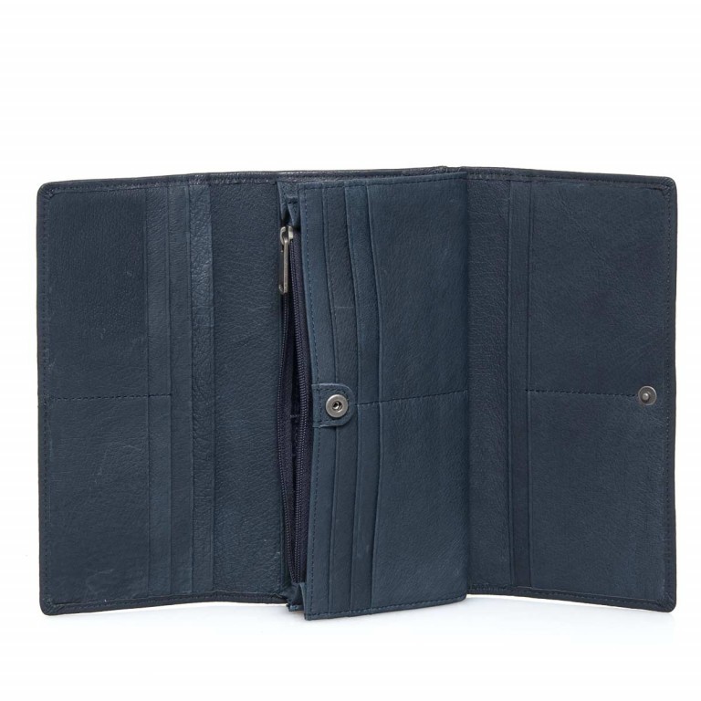 Geldbörse Vintage Leonie Wallet Dark Blue, Farbe: blau/petrol, Marke: Liebeskind Berlin, EAN: 4051436837759, Abmessungen in cm: 19x9.5x3.5, Bild 3 von 4