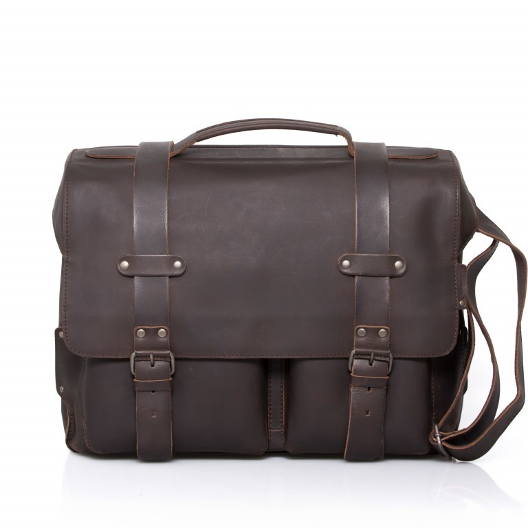 Aktentasche Hunter Clark Vintage Brown, Farbe: braun, Marke: Aunts & Uncles, EAN: 4250394922822, Abmessungen in cm: 41x32x16, Bild 1 von 4