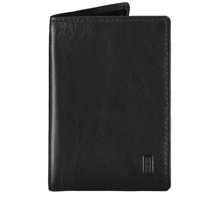 Karten-/Ausweisetui Nappa mit RFID-Schutz, Farbe: schwarz, braun, rot/weinrot, Marke: Hausfelder Manufaktur, Abmessungen in cm: 7x10.2x1, Bild 1 von 4
