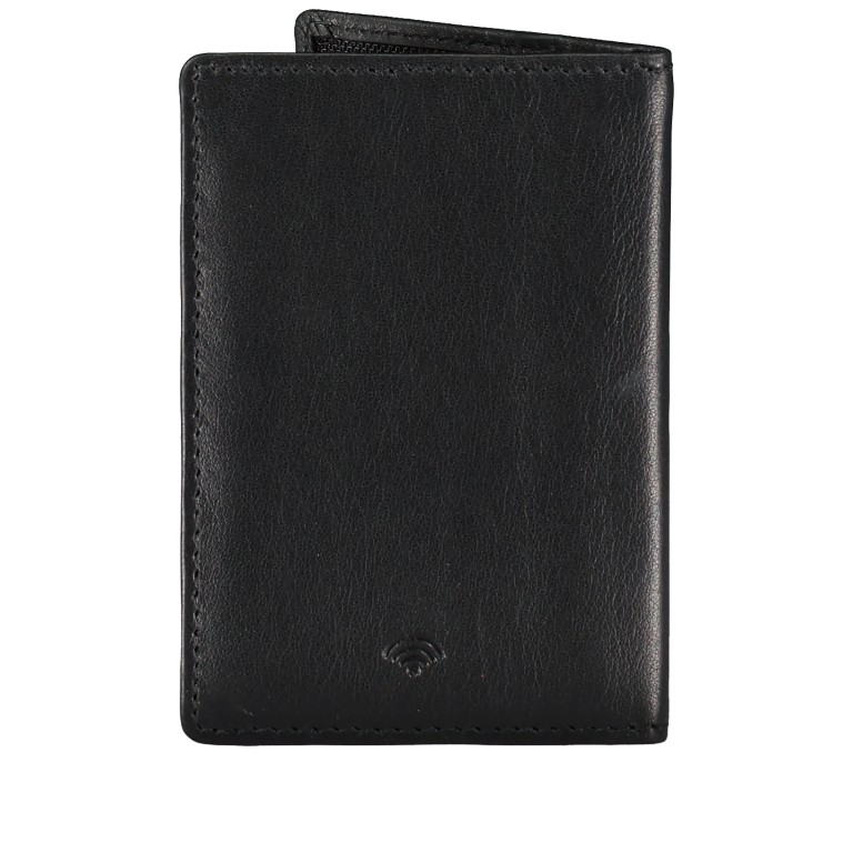 Karten-/Ausweisetui Nappa mit RFID-Schutz, Farbe: schwarz, braun, rot/weinrot, Marke: Hausfelder Manufaktur, Abmessungen in cm: 7x10.2x1, Bild 3 von 4