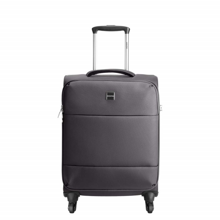 Koffer Softair Größe 57 cm Grau, Farbe: anthrazit, Marke: Assima, Abmessungen in cm: 38x57x23, Bild 1 von 5