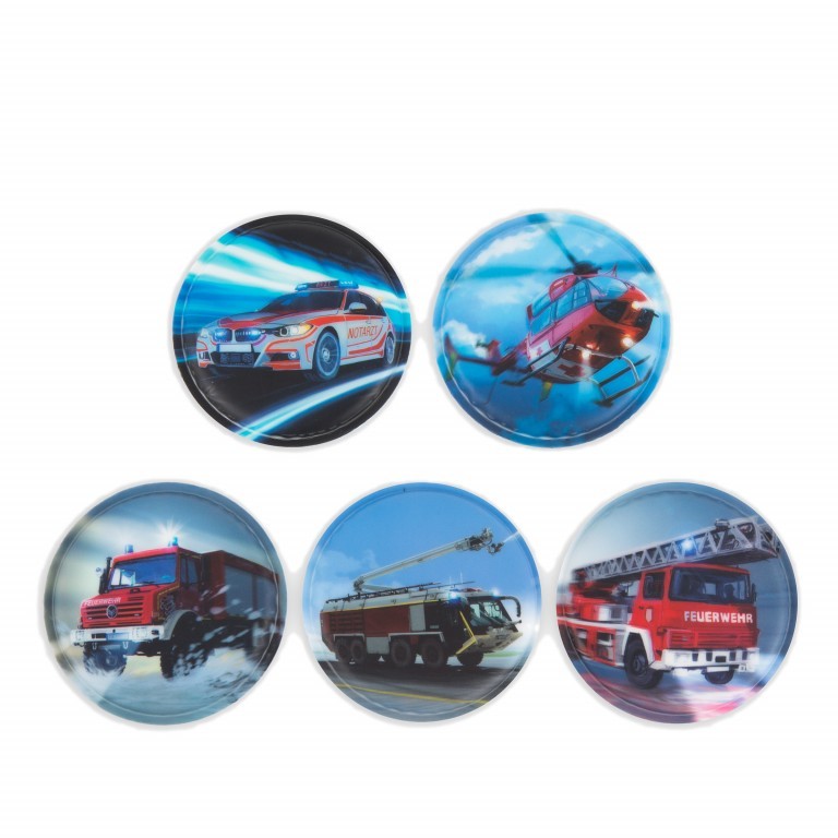 Klettie Set Feuerwehr, Farbe: blau/petrol, Marke: Ergobag, EAN: 4057081012107, Bild 1 von 1