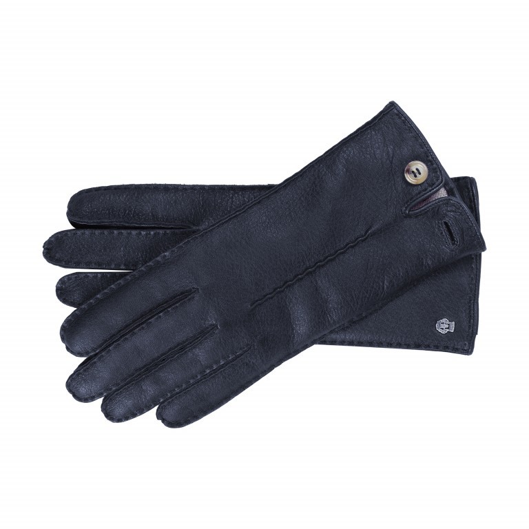 Handschuhe Damen Hirschleder Handnaht Größe 7,5 Classic Navy, Farbe: blau/petrol, Marke: Roeckl, EAN: 4053071043502, Bild 1 von 1