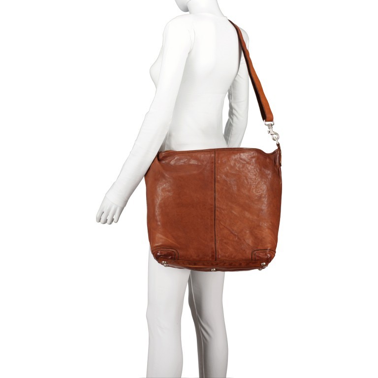 Beuteltasche 0130-X0001 Leder 48cm Cognac, Farbe: cognac, Marke: Campomaggi, EAN: 8054302068956, Bild 7 von 8