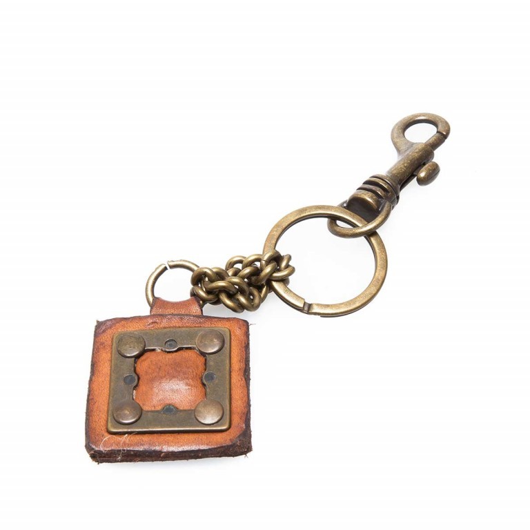 Schlüsselanhänger PC011-VL Leder Cognac, Farbe: cognac, Marke: Campomaggi, Abmessungen in cm: 4x4x0, Bild 3 von 3