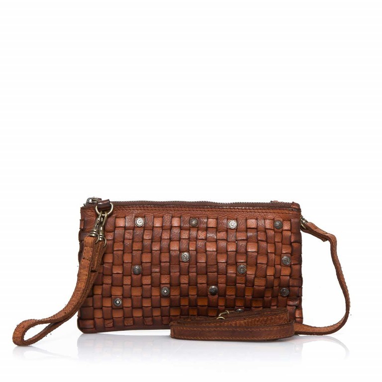 Umhängetasche / Clutch Soft-Weaving Lillen B3.4795 Charming Cognac, Farbe: cognac, Marke: Harbour 2nd, EAN: 4046478019133, Abmessungen in cm: 23x13x2, Bild 1 von 7