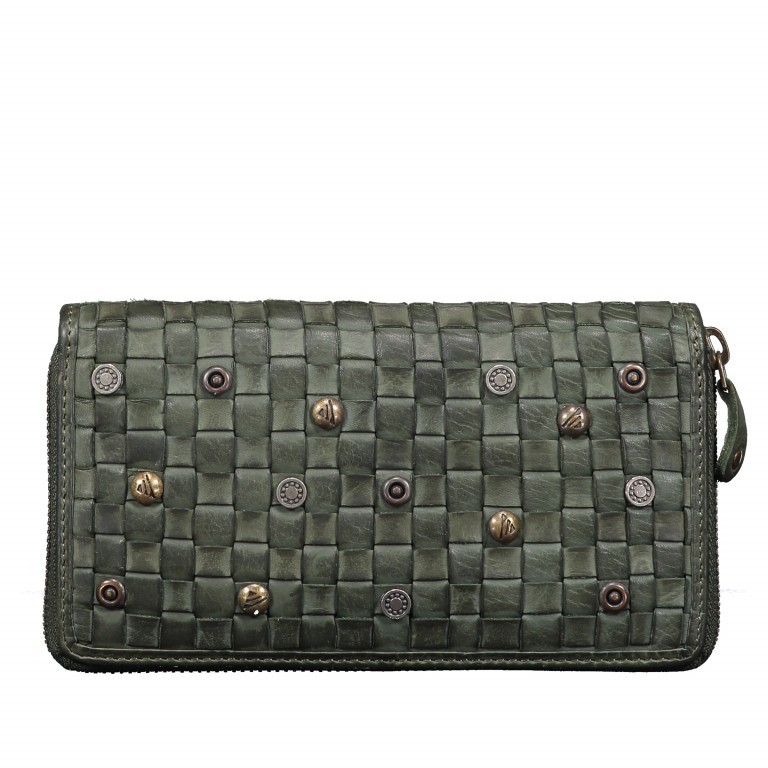 Geldbörse Soft-Weaving Penelope B3.9859 Bottle Green, Farbe: grün/oliv, Marke: Harbour 2nd, EAN: 4046478019249, Abmessungen in cm: 18.5x10x2.5, Bild 1 von 3