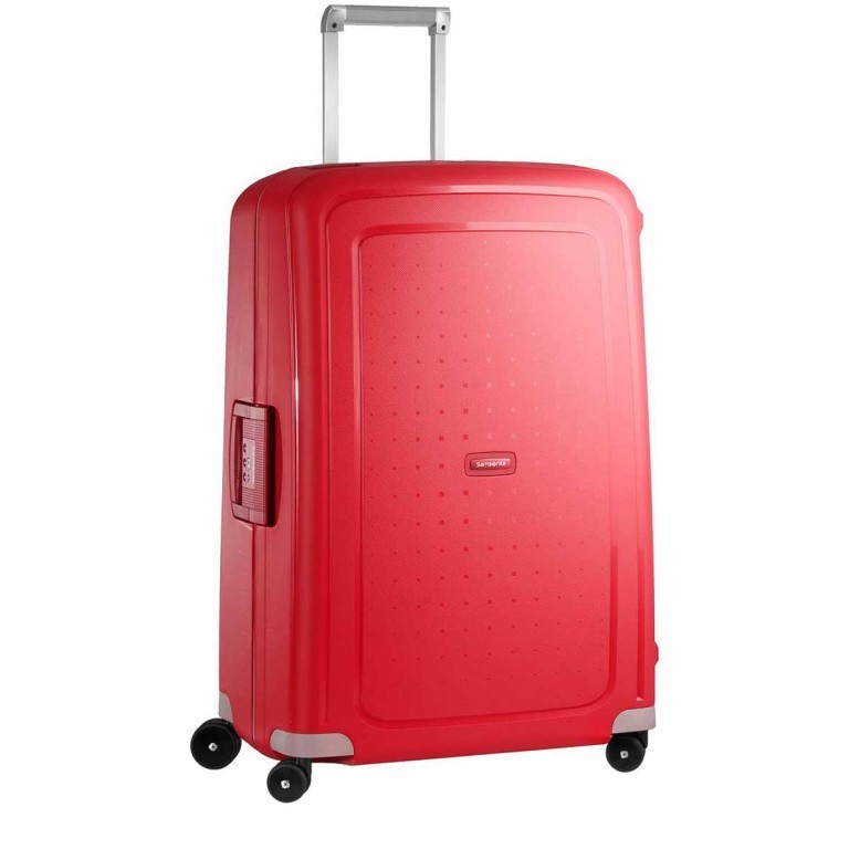 Koffer S´Cure Spinner 75 Crimson Red, Farbe: rot/weinrot, Marke: Samsonite, EAN: 5414847326547, Abmessungen in cm: 52x75x31, Bild 1 von 5