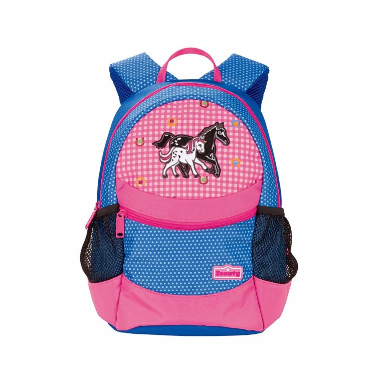 Rucksack Scouty Kinder Wildpferd, Farbe: blau/petrol, Marke: Scout, EAN: 4007953327006, Abmessungen in cm: 23x30x15, Bild 1 von 1