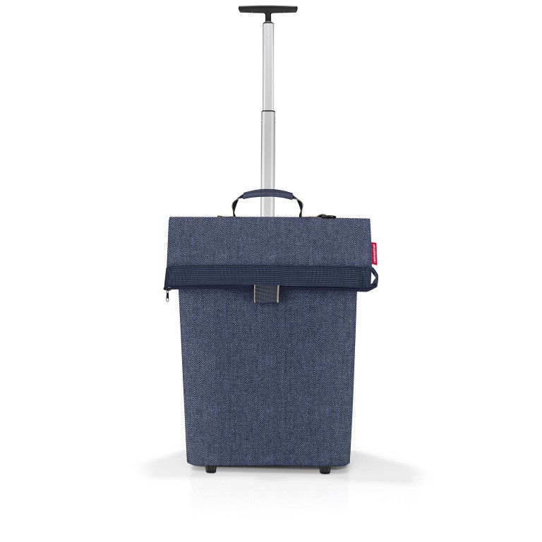 Einkaufsroller Trolley M Heringbone Dark Blue, Farbe: blau/petrol, Marke: Reisenthel, EAN: 4012013734137, Abmessungen in cm: 43x53x21, Bild 1 von 5