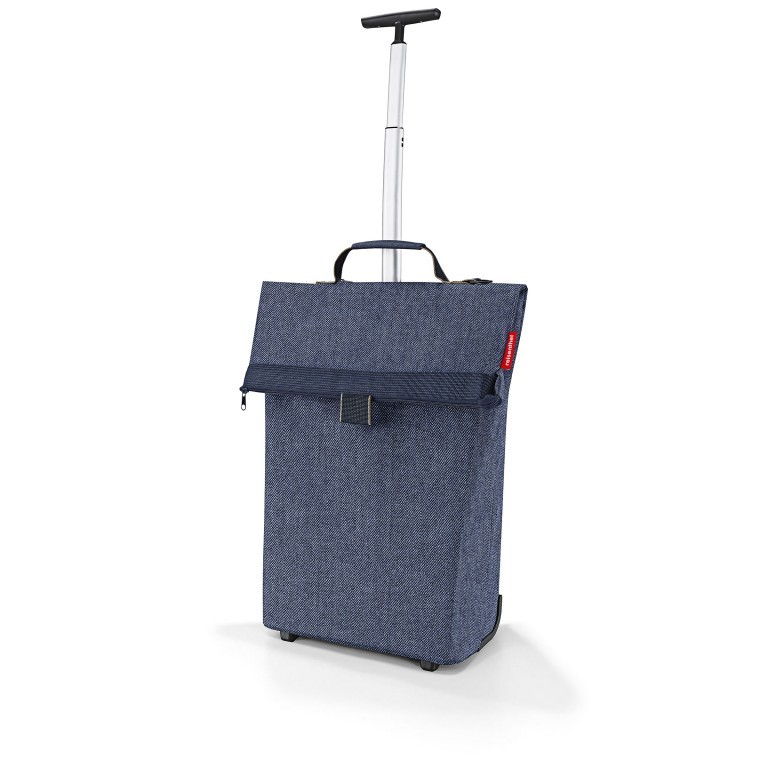 Einkaufsroller Trolley M Heringbone Dark Blue, Farbe: blau/petrol, Marke: Reisenthel, EAN: 4012013734137, Abmessungen in cm: 43x53x21, Bild 2 von 5