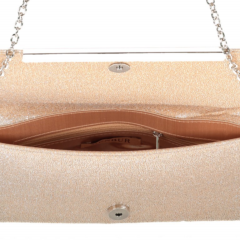 Umhängetasche / Clutch Arena, Farbe: beige, metallic, Marke: Menbur, EAN: 8433861129474, Abmessungen in cm: 30.5x14.5x0.1, Bild 5 von 6