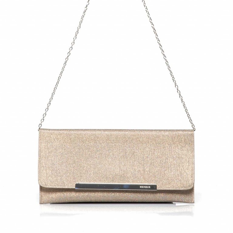 Umhängetasche / Clutch Arena, Farbe: beige, metallic, Marke: Menbur, EAN: 8433861129474, Abmessungen in cm: 30.5x14.5x0.1, Bild 1 von 6