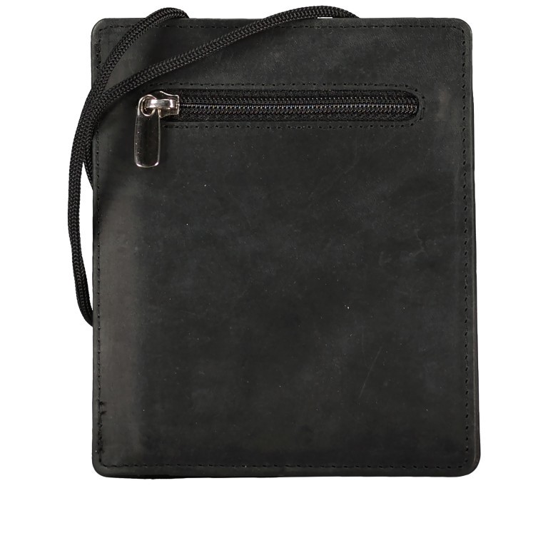 Brustbeutel Schwarz, Farbe: schwarz, Marke: Hausfelder Manufaktur, EAN: 4039584251511, Abmessungen in cm: 10.3x12.2x0.7, Bild 1 von 4