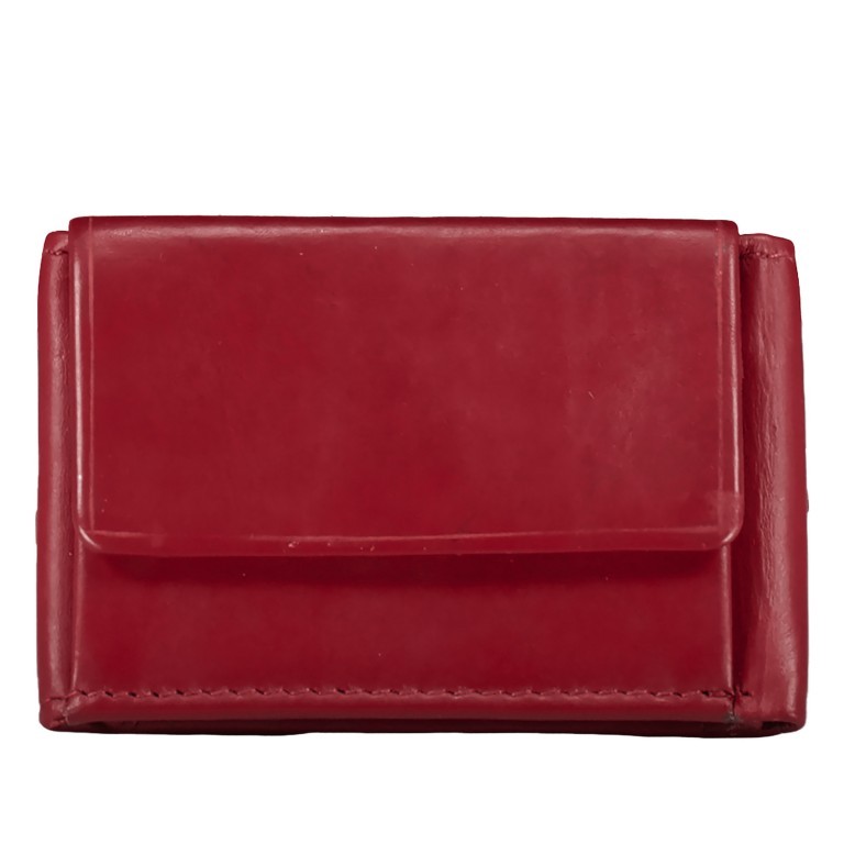 Geldbörse Elegance Rot, Farbe: rot/weinrot, Marke: Hausfelder Manufaktur, EAN: 4039584003691, Abmessungen in cm: 8.4x5.5x1.5, Bild 1 von 4