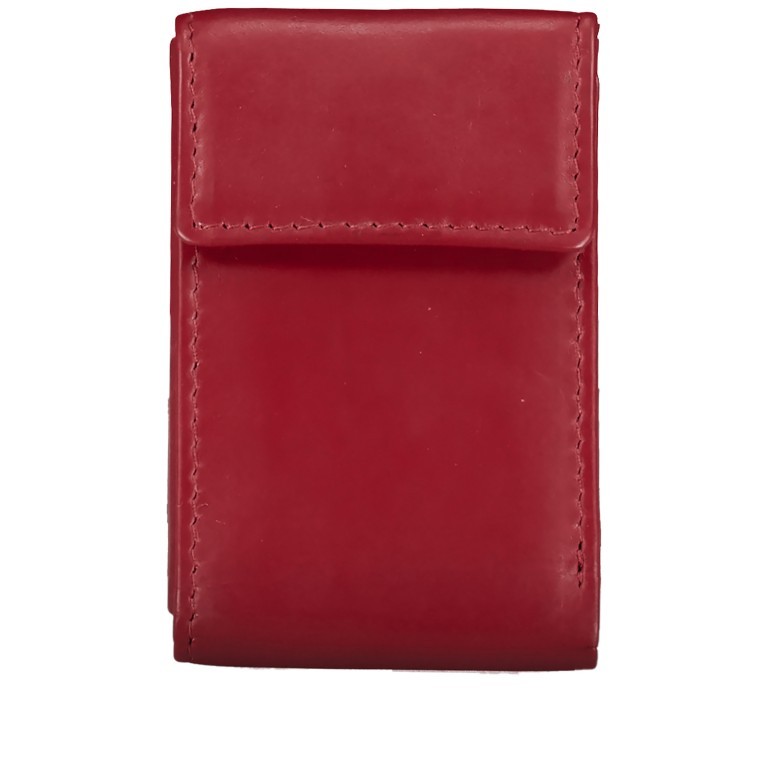 Geldbörse Elegance Rot, Farbe: rot/weinrot, Marke: Hausfelder Manufaktur, EAN: 4039584003691, Abmessungen in cm: 8.4x5.5x1.5, Bild 3 von 4