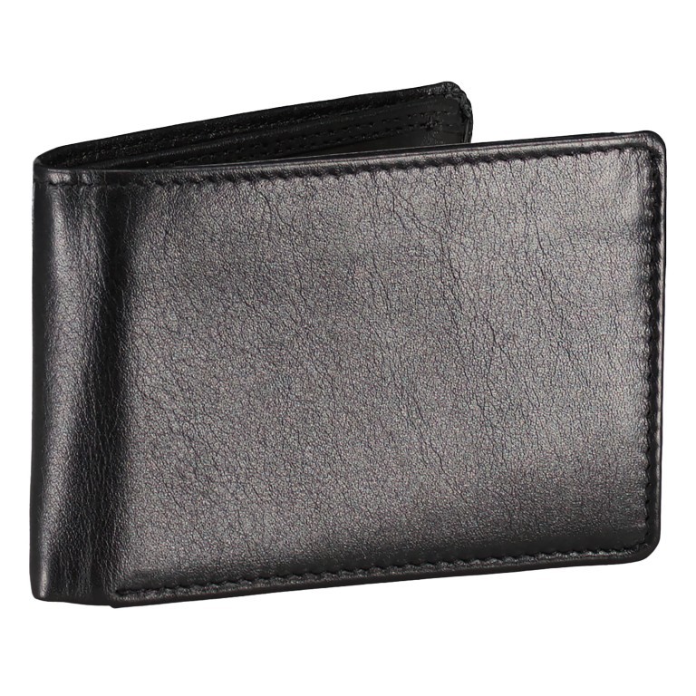 Geldbörse Elegance Schwarz, Farbe: schwarz, Marke: Hausfelder Manufaktur, EAN: 4039584250019, Abmessungen in cm: 10x6.5x2, Bild 2 von 5