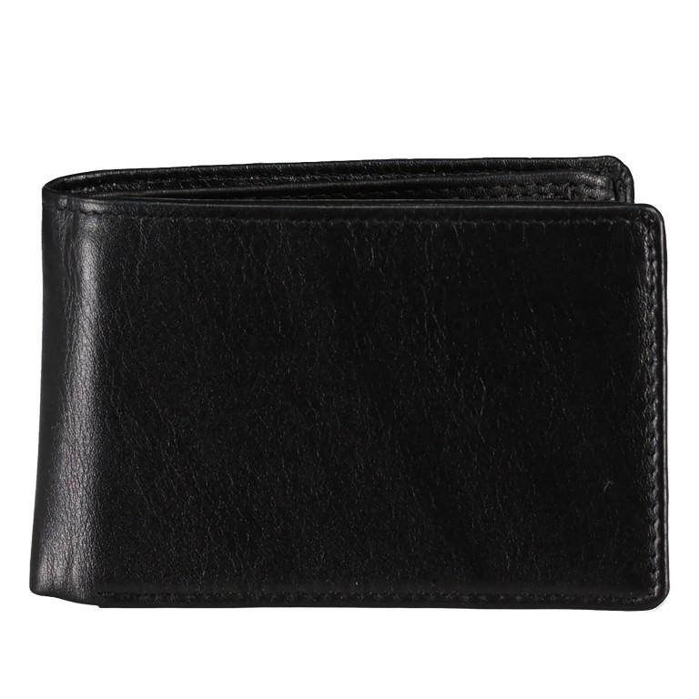 Geldbörse Elegance Schwarz, Farbe: schwarz, Marke: Hausfelder Manufaktur, EAN: 4039584250019, Abmessungen in cm: 10x6.5x2, Bild 1 von 5