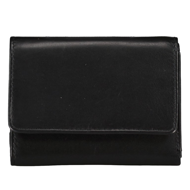 Geldbörse Elegance Schwarz, Farbe: schwarz, Marke: Hausfelder Manufaktur, EAN: 4039584250057, Abmessungen in cm: 11.5x8.5x2, Bild 1 von 5