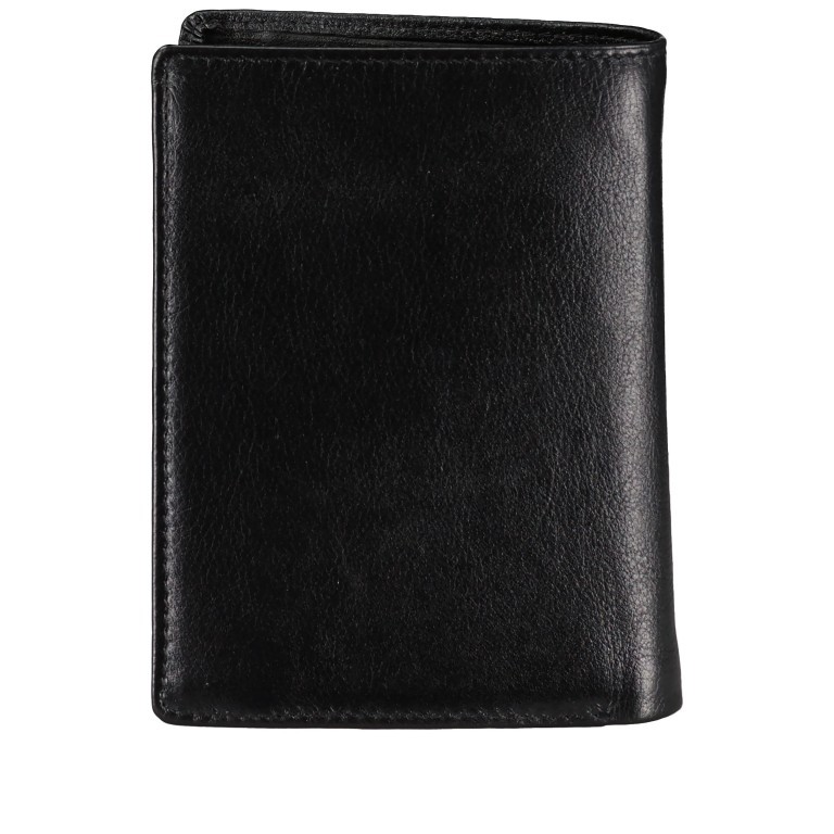Geldbörse Elegance mit herausnehmbarem Dokumentenfach Schwarz, Farbe: schwarz, Marke: Hausfelder Manufaktur, EAN: 4039584003677, Abmessungen in cm: 9.5x12.7x2, Bild 3 von 5