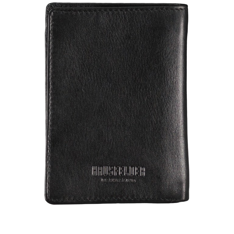 Kartenetui Elegance Schwarz, Farbe: schwarz, Marke: Hausfelder Manufaktur, EAN: 4039584250002, Abmessungen in cm: 8x11x1, Bild 3 von 4