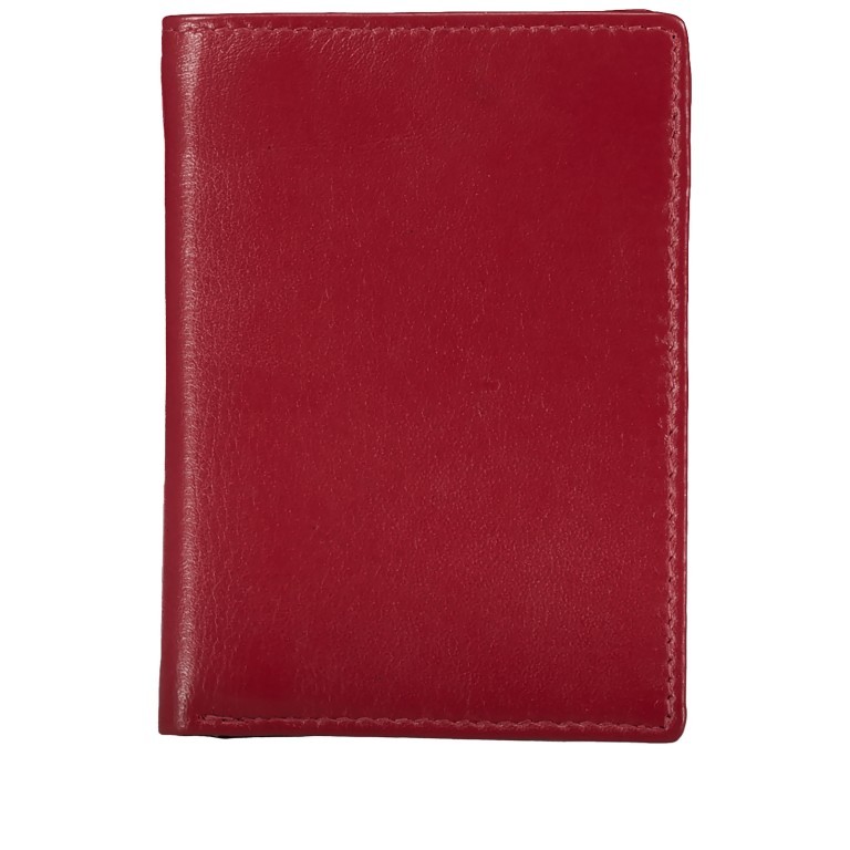 Kartenetui Elegance Rot, Farbe: rot/weinrot, Marke: Hausfelder Manufaktur, EAN: 4039584003714, Abmessungen in cm: 8x11x1, Bild 1 von 4