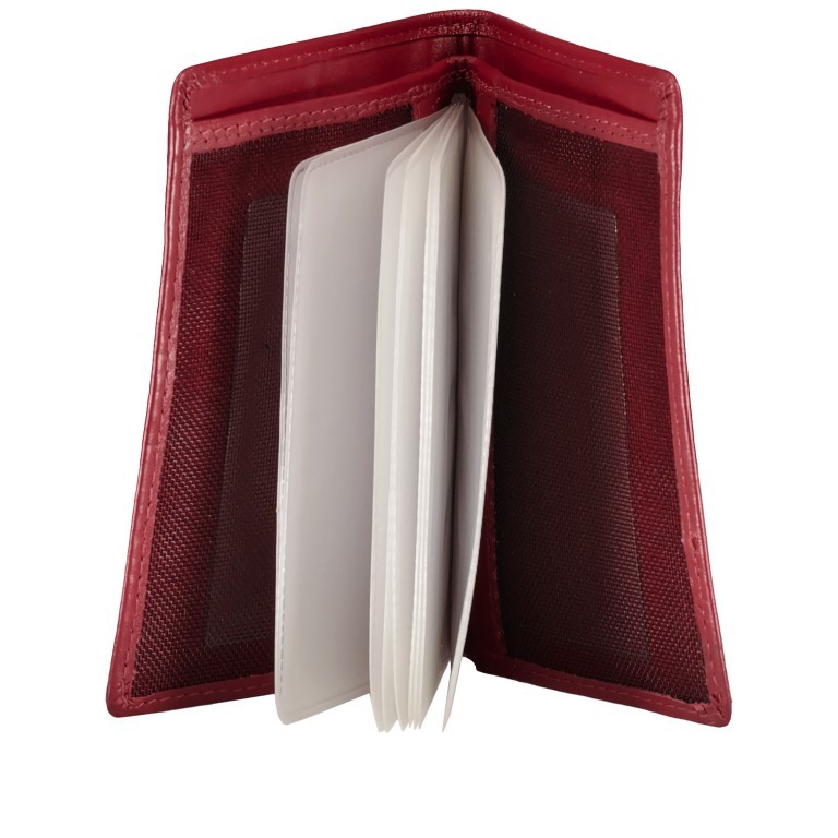Kartenetui Elegance Rot, Farbe: rot/weinrot, Marke: Hausfelder Manufaktur, EAN: 4039584003714, Abmessungen in cm: 8x11x1, Bild 4 von 4