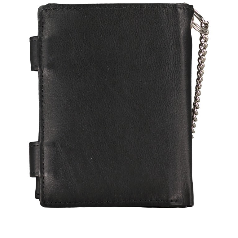 Kettenbörse Schwarz, Farbe: schwarz, Marke: Hausfelder Manufaktur, EAN: 4039584250958, Abmessungen in cm: 9.5x12.5x2, Bild 3 von 5