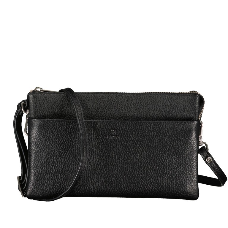 Umhängetasche / Clutch Cormorano Silja Black, Farbe: schwarz, Marke: Adax, EAN: 5705483160986, Abmessungen in cm: 23x14x3, Bild 1 von 7